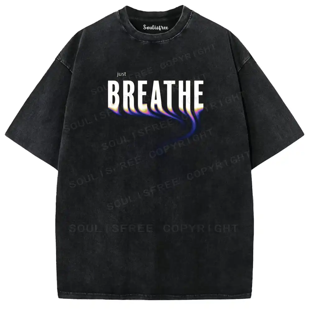 Just Breathe Washed T-shirt