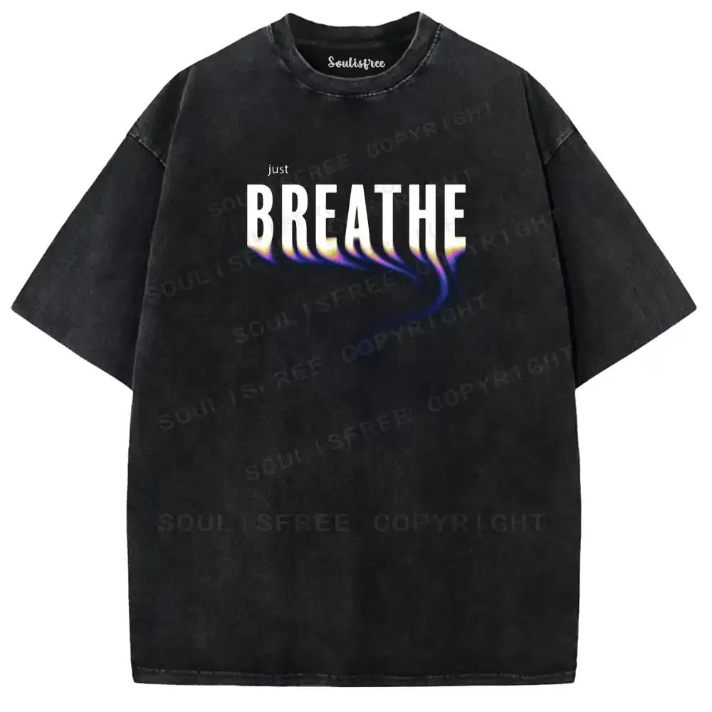 Just Breathe Washed T-shirt