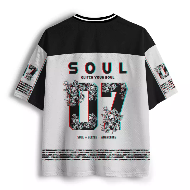 Soulisfree GLITCH YOUR SOUL Mesh Jersey