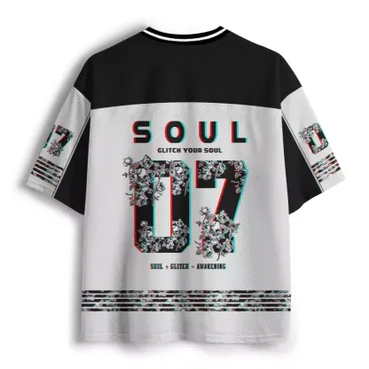 Soulisfree GLITCH YOUR SOUL Mesh Jersey