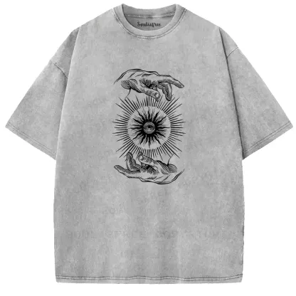 Sacred Eye Dual Hands Washed T-shirt