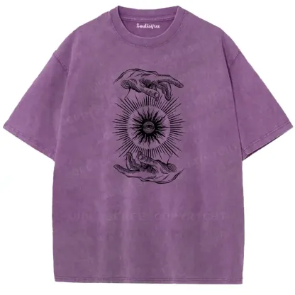 Sacred Eye Dual Hands Washed T-shirt