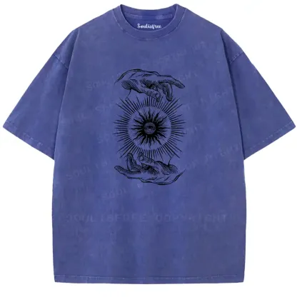 Sacred Eye Dual Hands Washed T-shirt