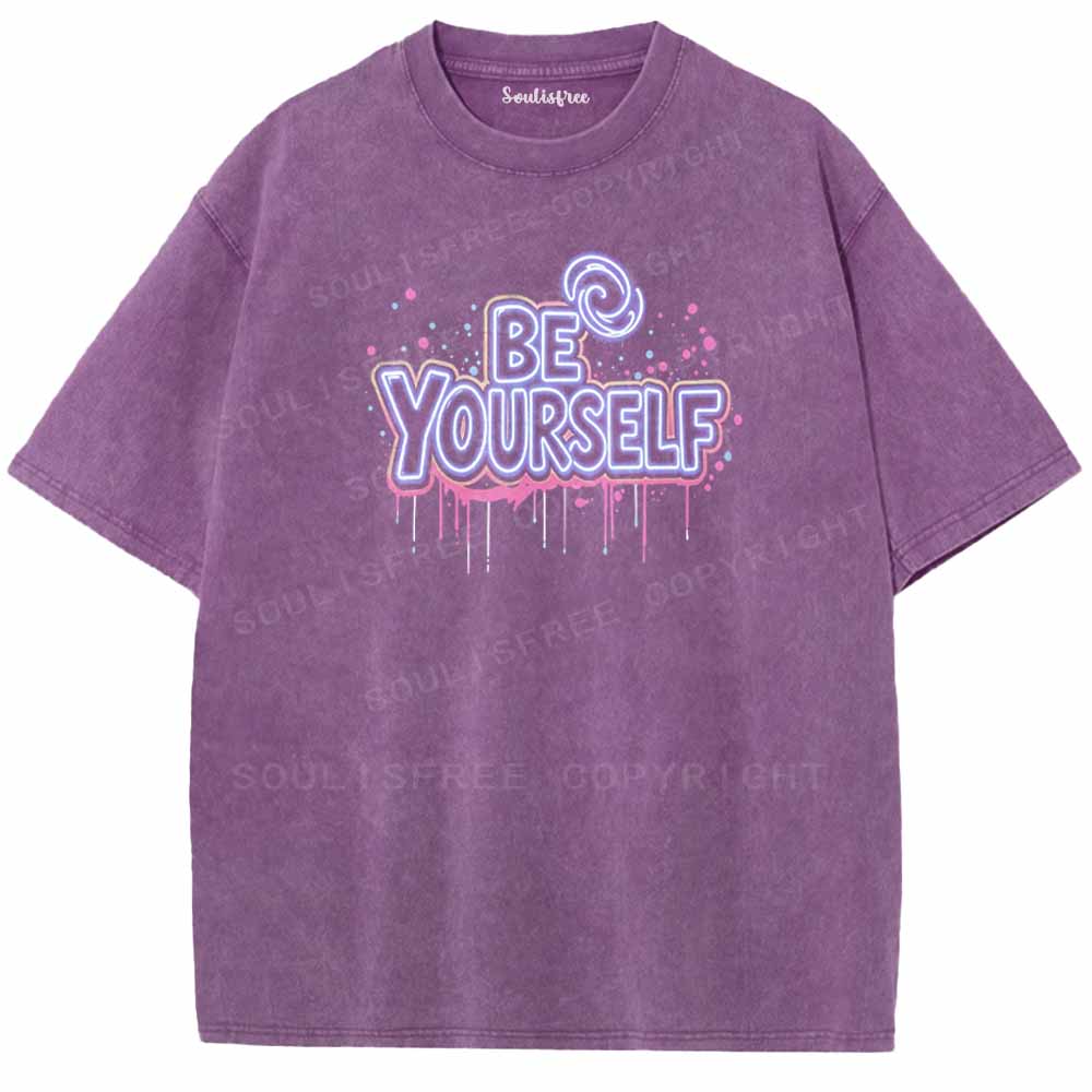 Soulisfree BE YOURSELF Washed Tee