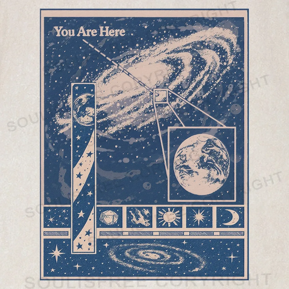 You Are Here Washed Space T-shirt Washed Tank Tops