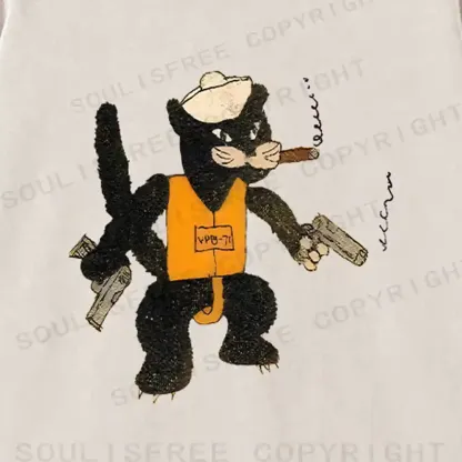 Black Cat Patrol Squadron Washed Sweatshirts