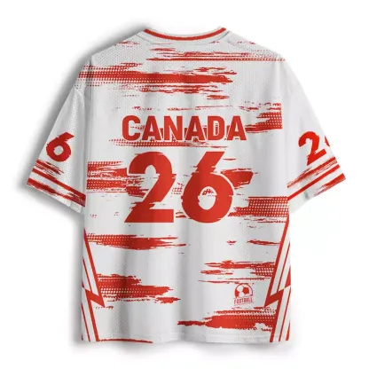 Soulisfree Retro Vintage Canada Soccer Mesh Jersey