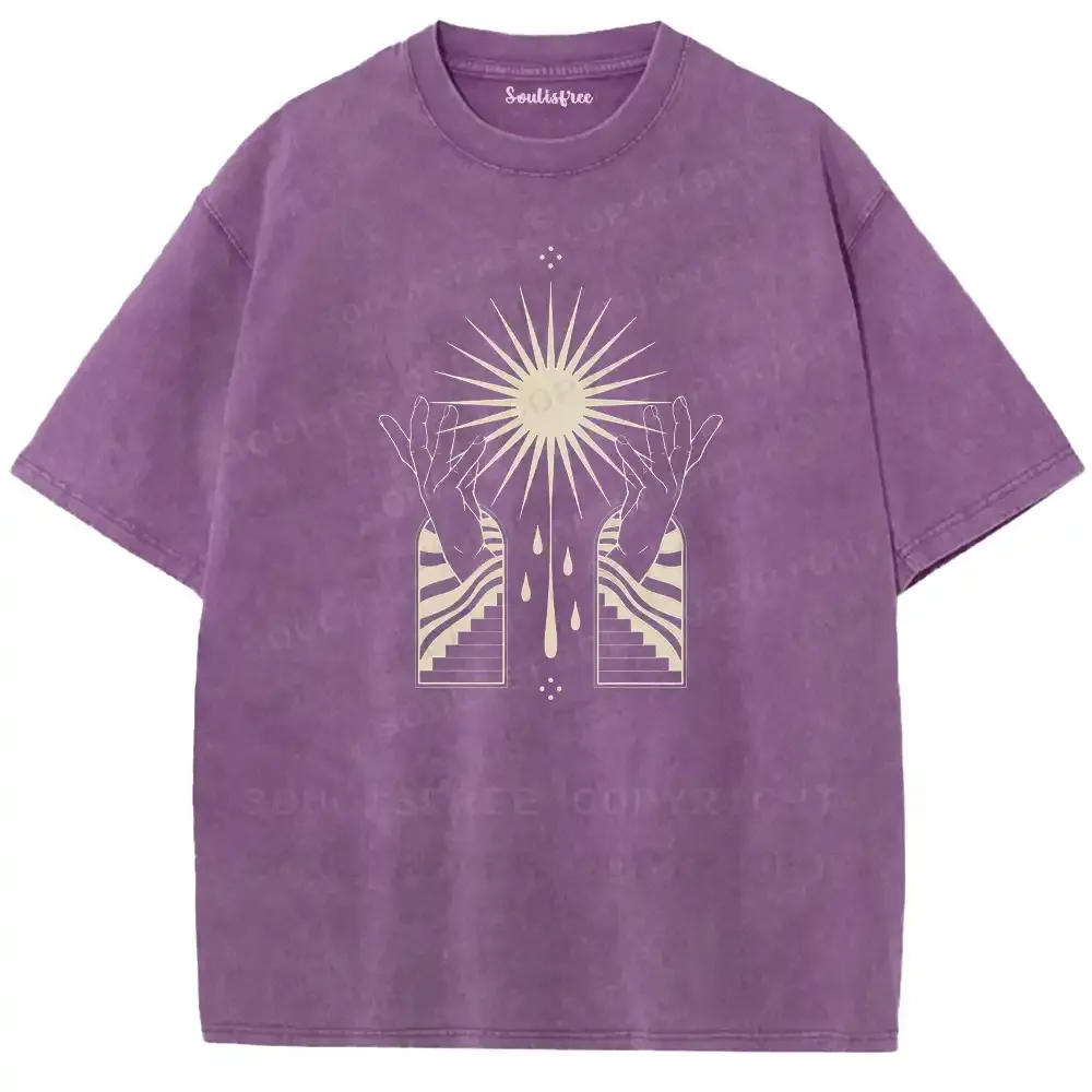 Sacred Light Dual Gates Washed T-shirt