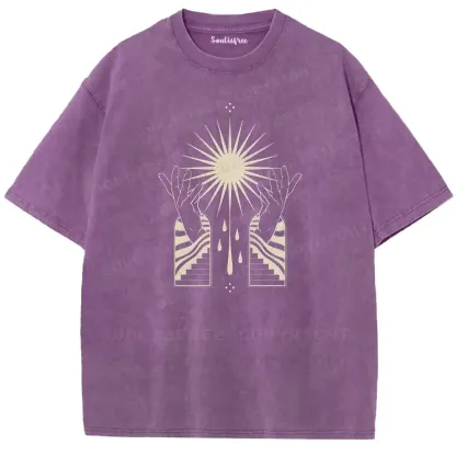 Sacred Light Dual Gates Washed T-shirt
