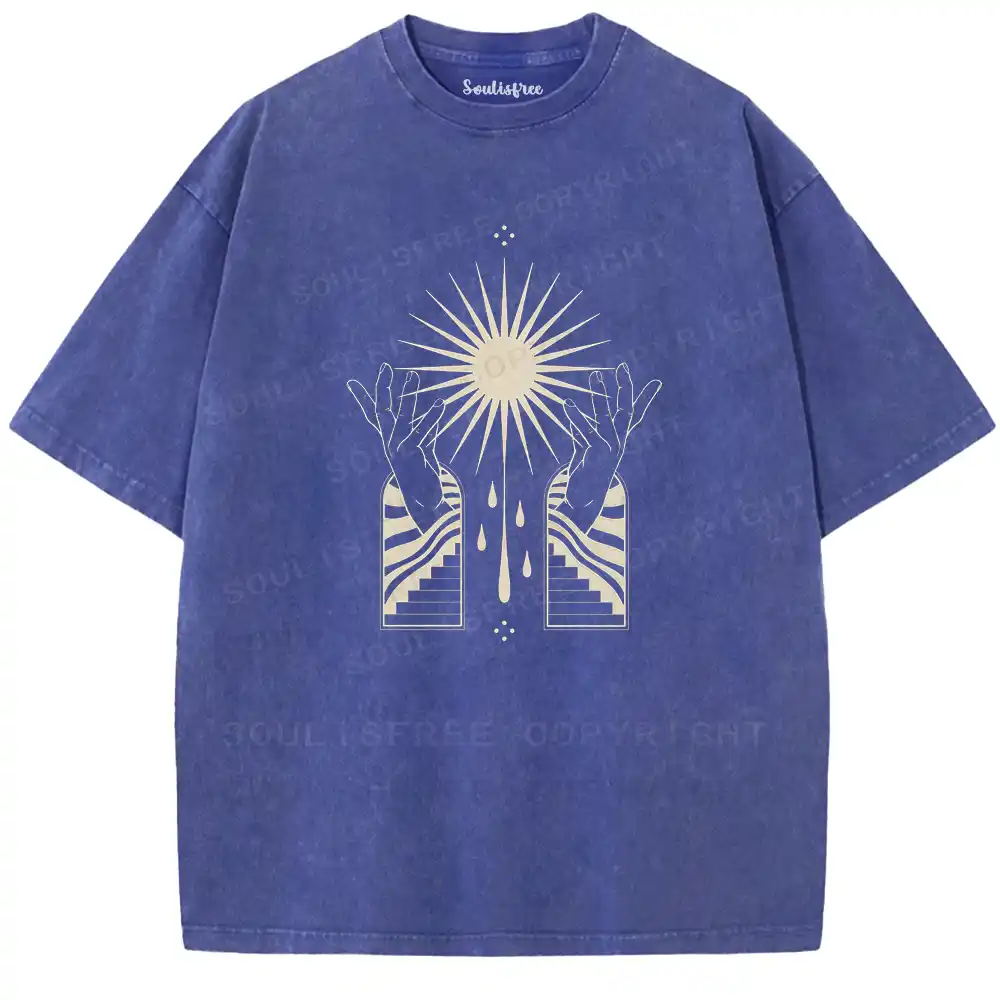 Sacred Light Dual Gates Washed T-shirt
