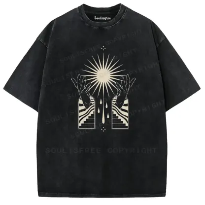 Sacred Light Dual Gates Washed T-shirt