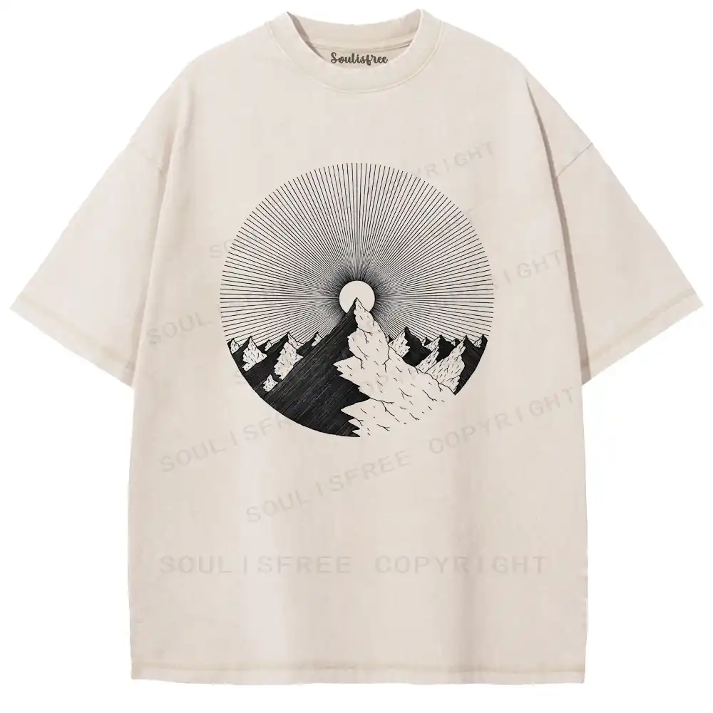 Sacred Light Mountain Washed T-shirt