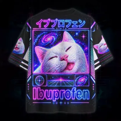 Soulisfree Ibuprofen Galaxy Cat Mesh Jersey