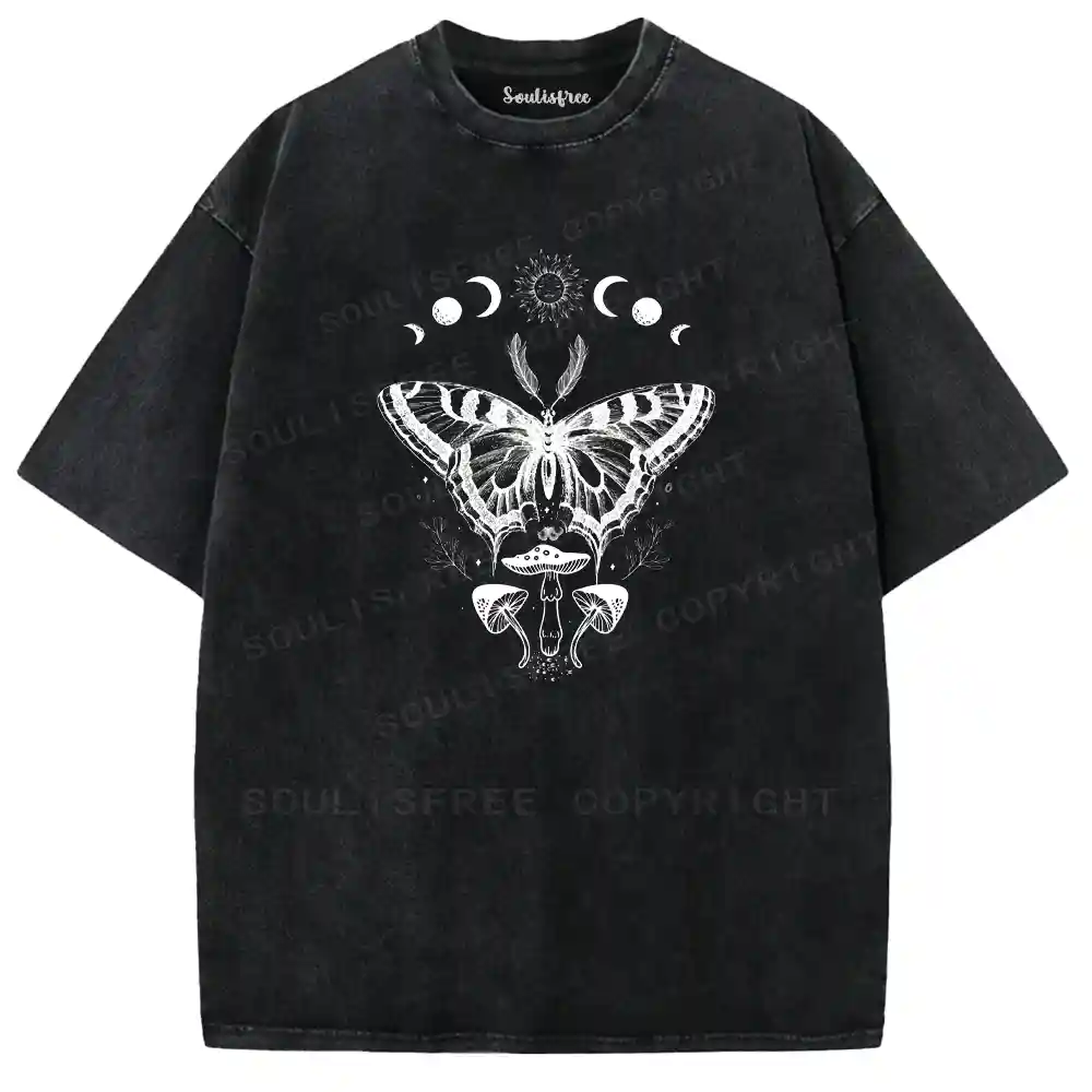 Lunar Butterfly Fungal Washed T-shirt