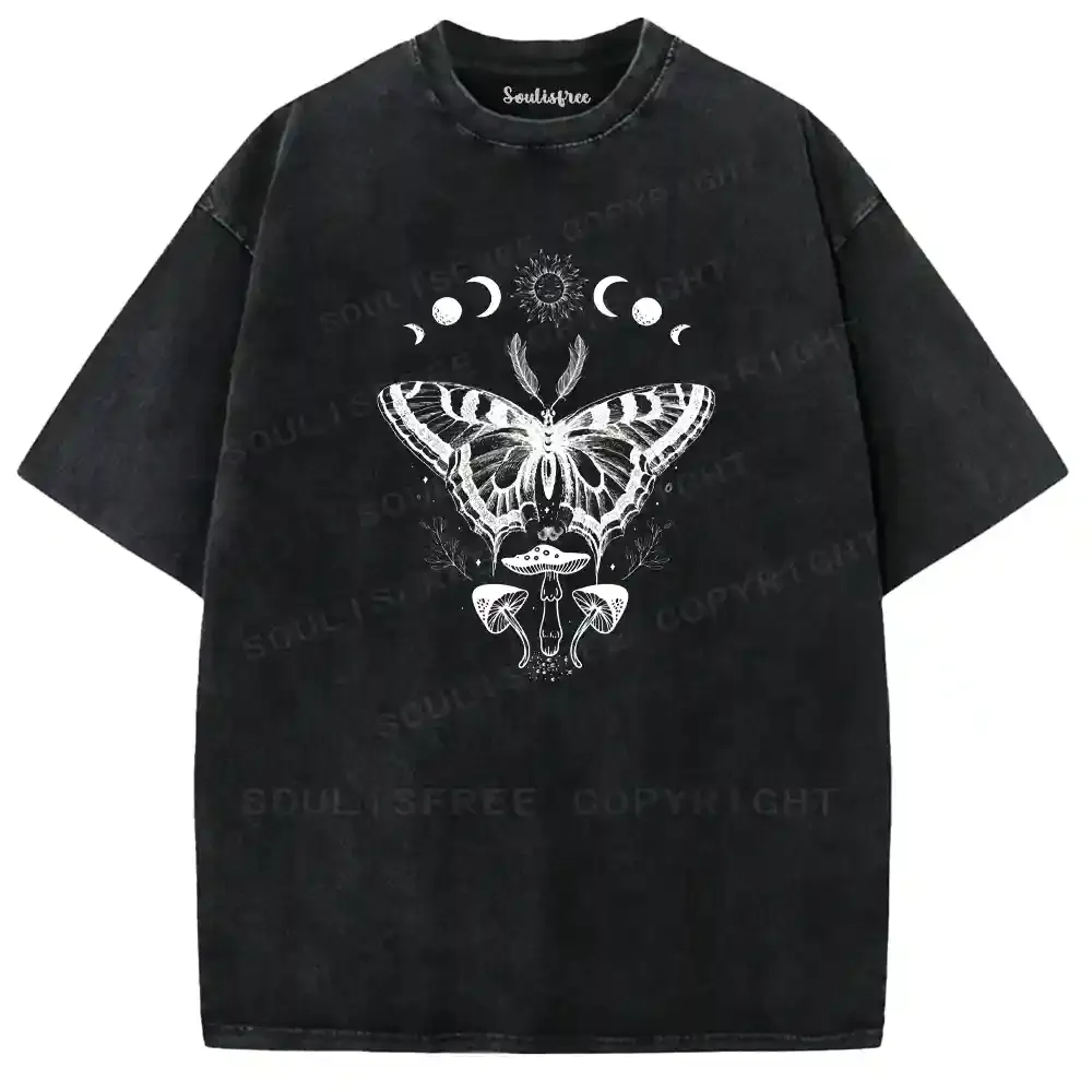 Lunar Butterfly Fungal Washed T-shirt