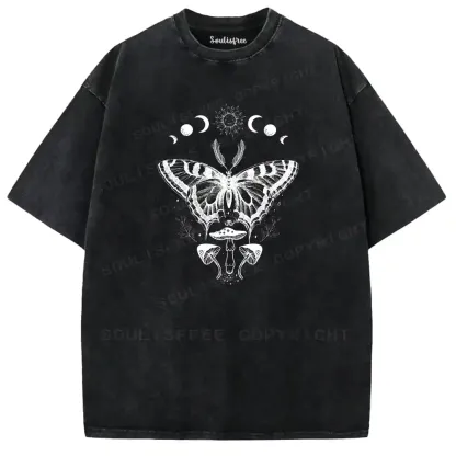 Lunar Butterfly Fungal Washed T-shirt