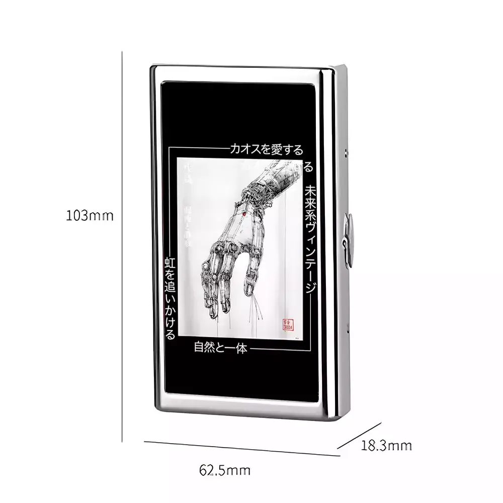Soulisfree Cyberpunk Mechanical Hand Metal Pocket Case
