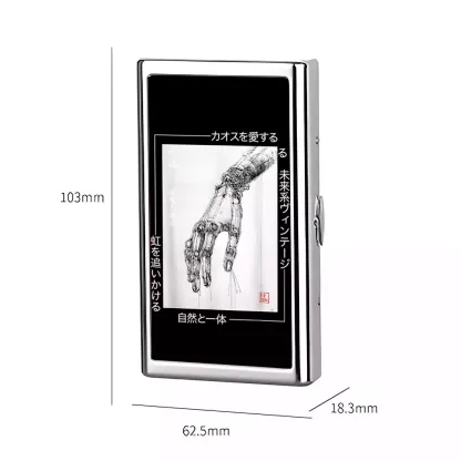 Soulisfree Cyberpunk Mechanical Hand Metal Pocket Case