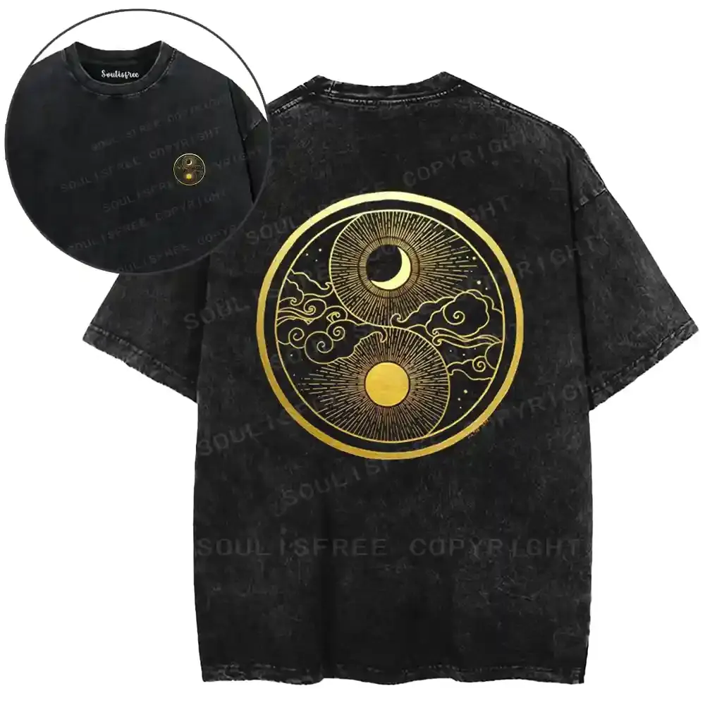 Solar-Lunar Tai Chi Washed T-shirt