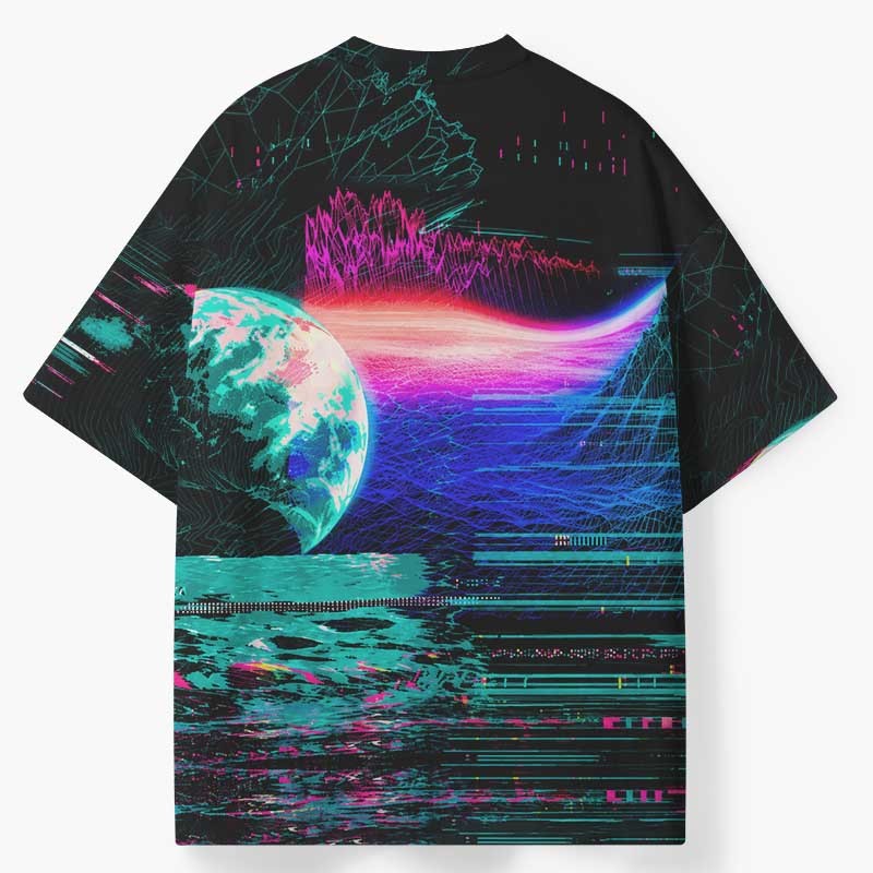 Soulisfree Neon Planet ECO‑PERF Graphic Tee