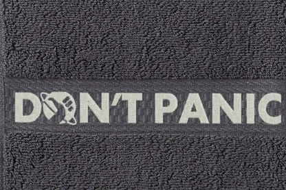 Don't Panic, The Answer Is 42 Embroidered Hand Towel