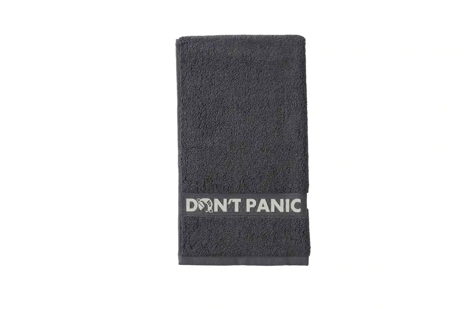 Don't Panic, The Answer Is 42 Embroidered Hand Towel