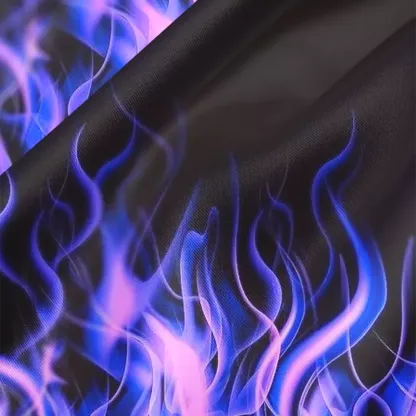 Soulisfree Violet Blaze  – Luminous Fire  Cowl Neck Satin Mini Dress