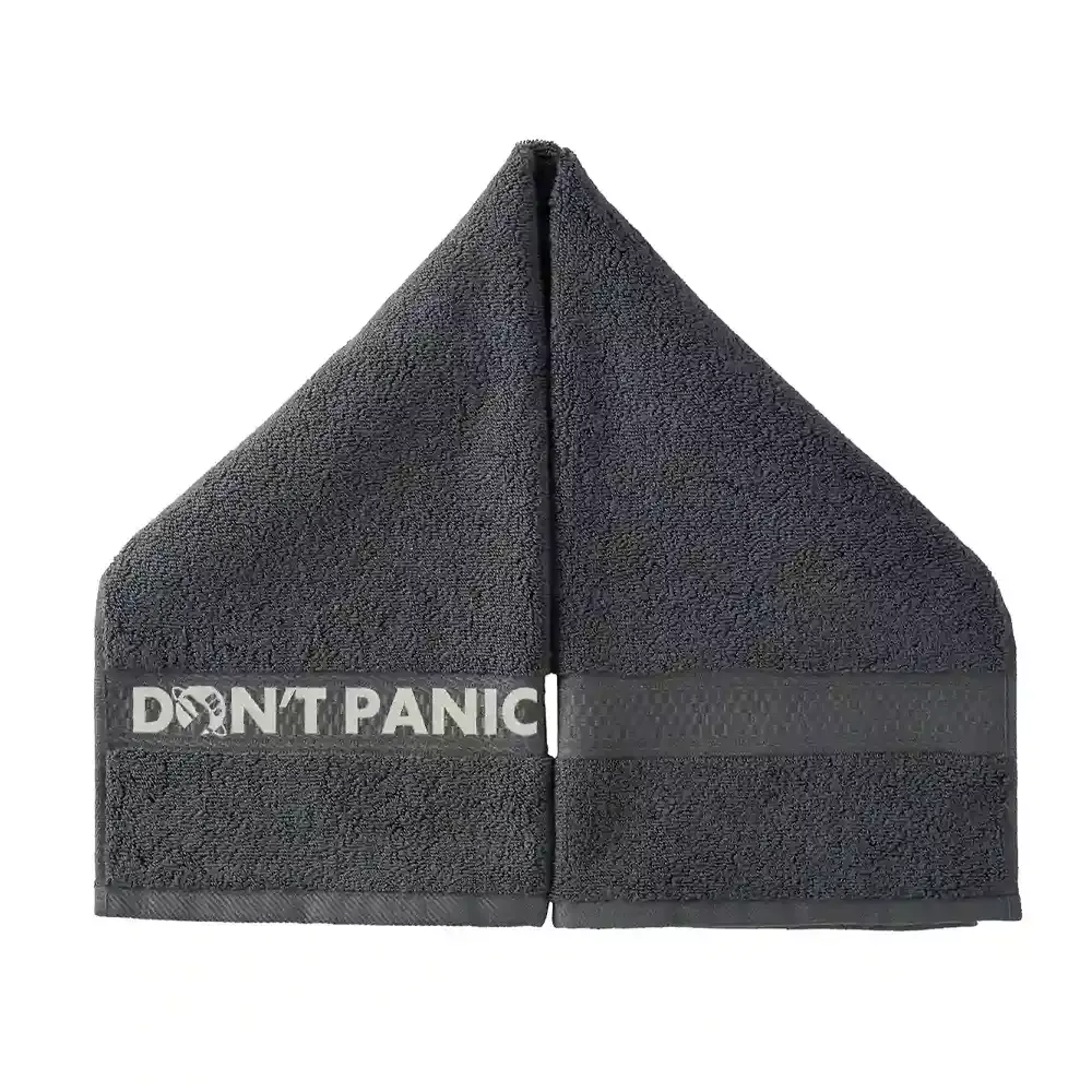 Don't Panic, The Answer Is 42 Embroidered Hand Towel