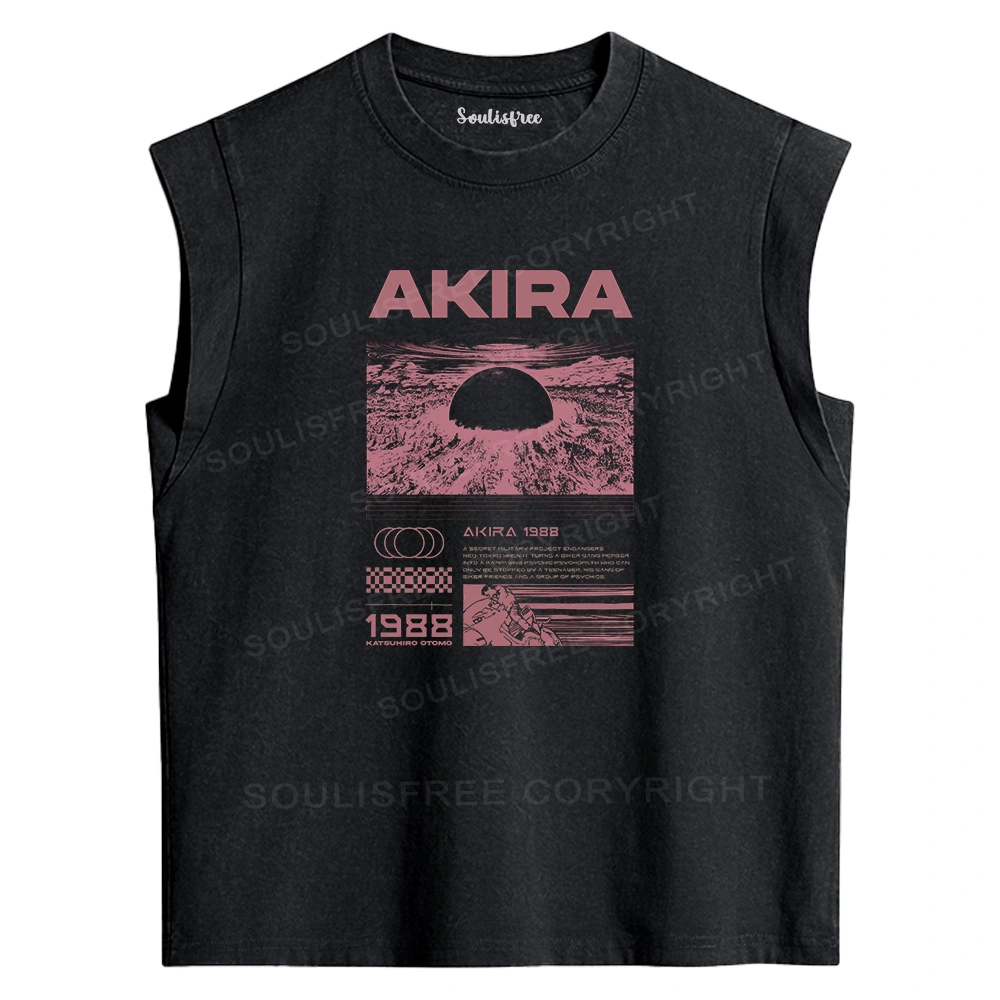 Destruction Washed Tank Tops