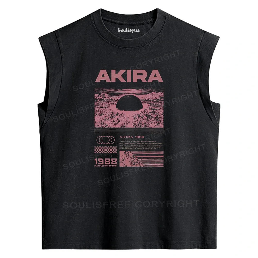 Designed Destruction Washed Tank Tops