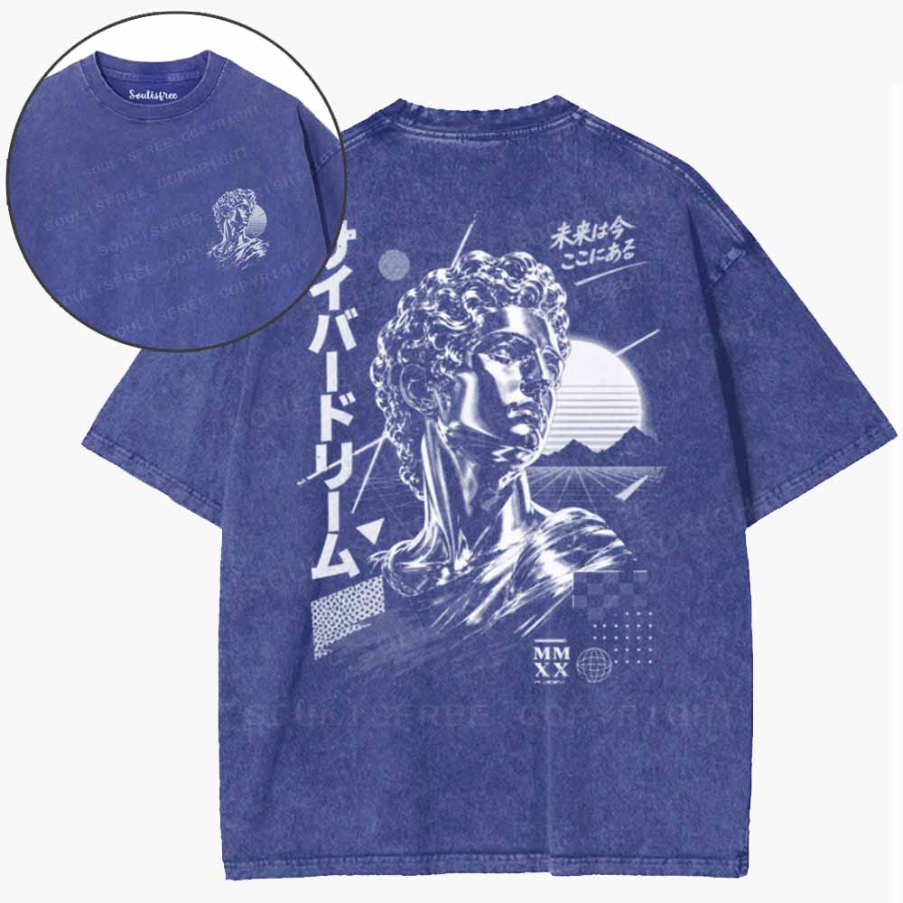 Soulisfree  Dreams Of A Retro Future Washed Tee