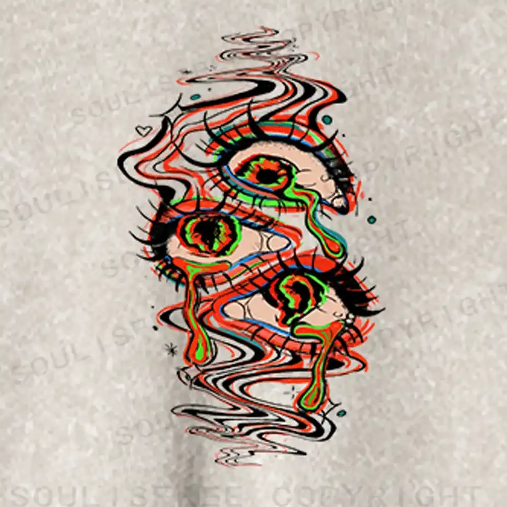 Dream Eyes Washed Cropped Sweatshirt