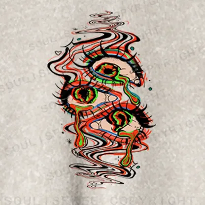 Dream Eyes Washed Cropped Sweatshirt