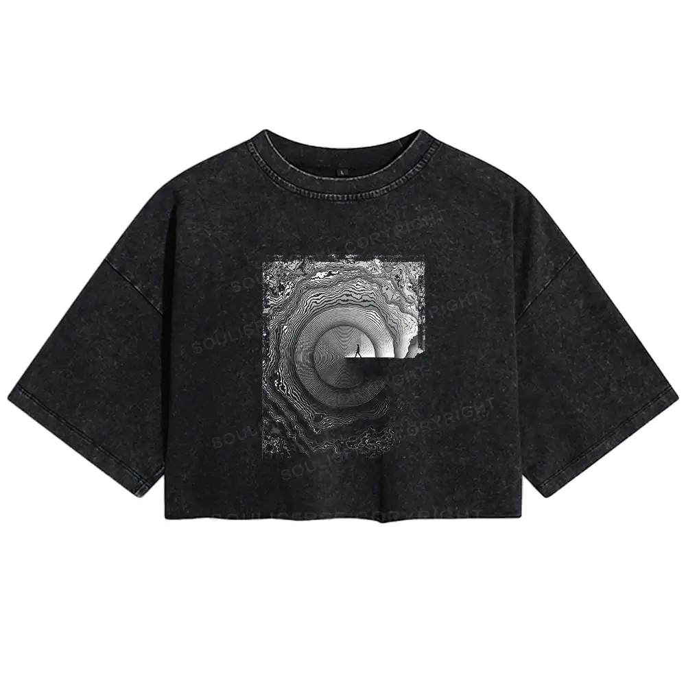 Breaking Rejection Washed Crop T-shirt