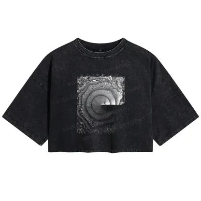 Breaking Rejection Washed Crop T-shirt