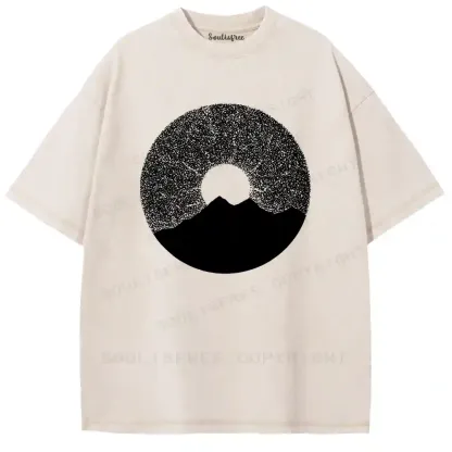 Contemplative Stardust Landscape Washed T-shirt