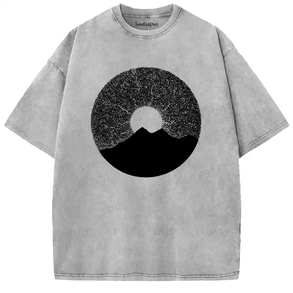 Contemplative Stardust Landscape Washed T-shirt