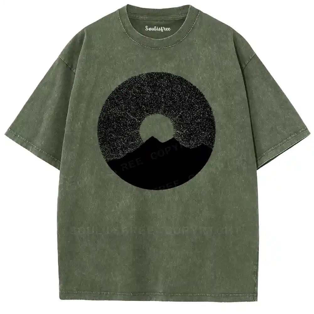 Contemplative Stardust Landscape Washed T-shirt