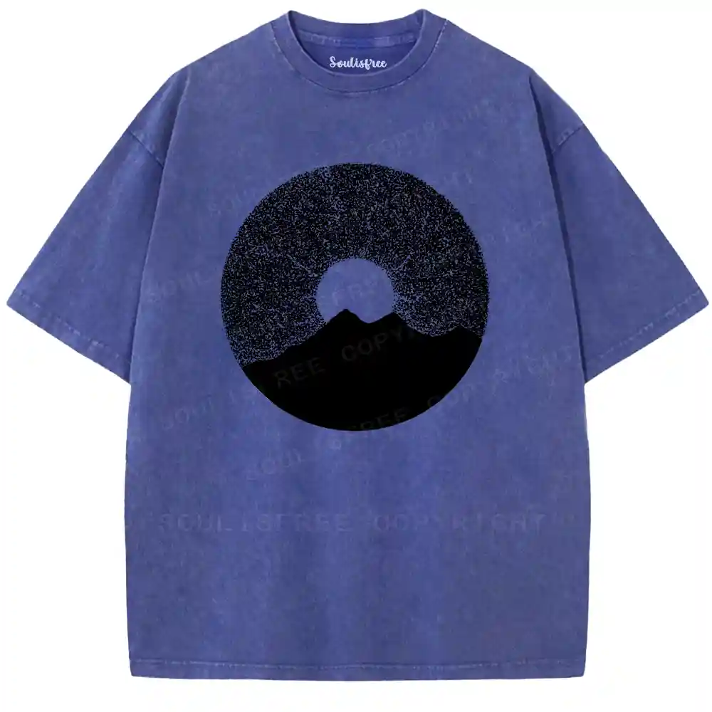 Contemplative Stardust Landscape Washed T-shirt