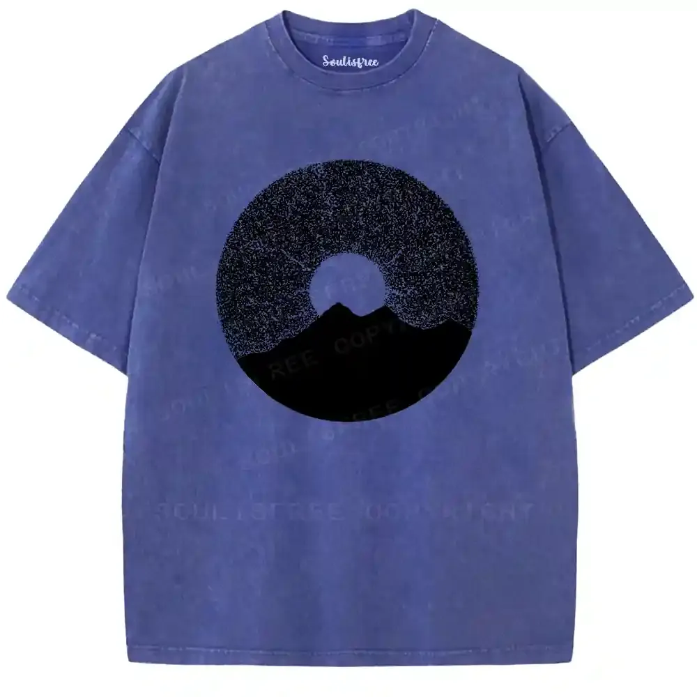 Contemplative Stardust Landscape Washed T-shirt