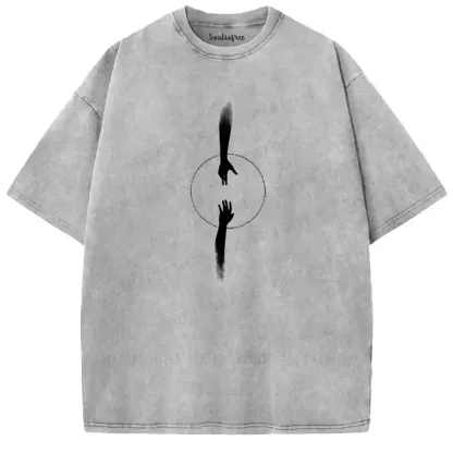 Mirror Image Dual Hands Washed T-shirt