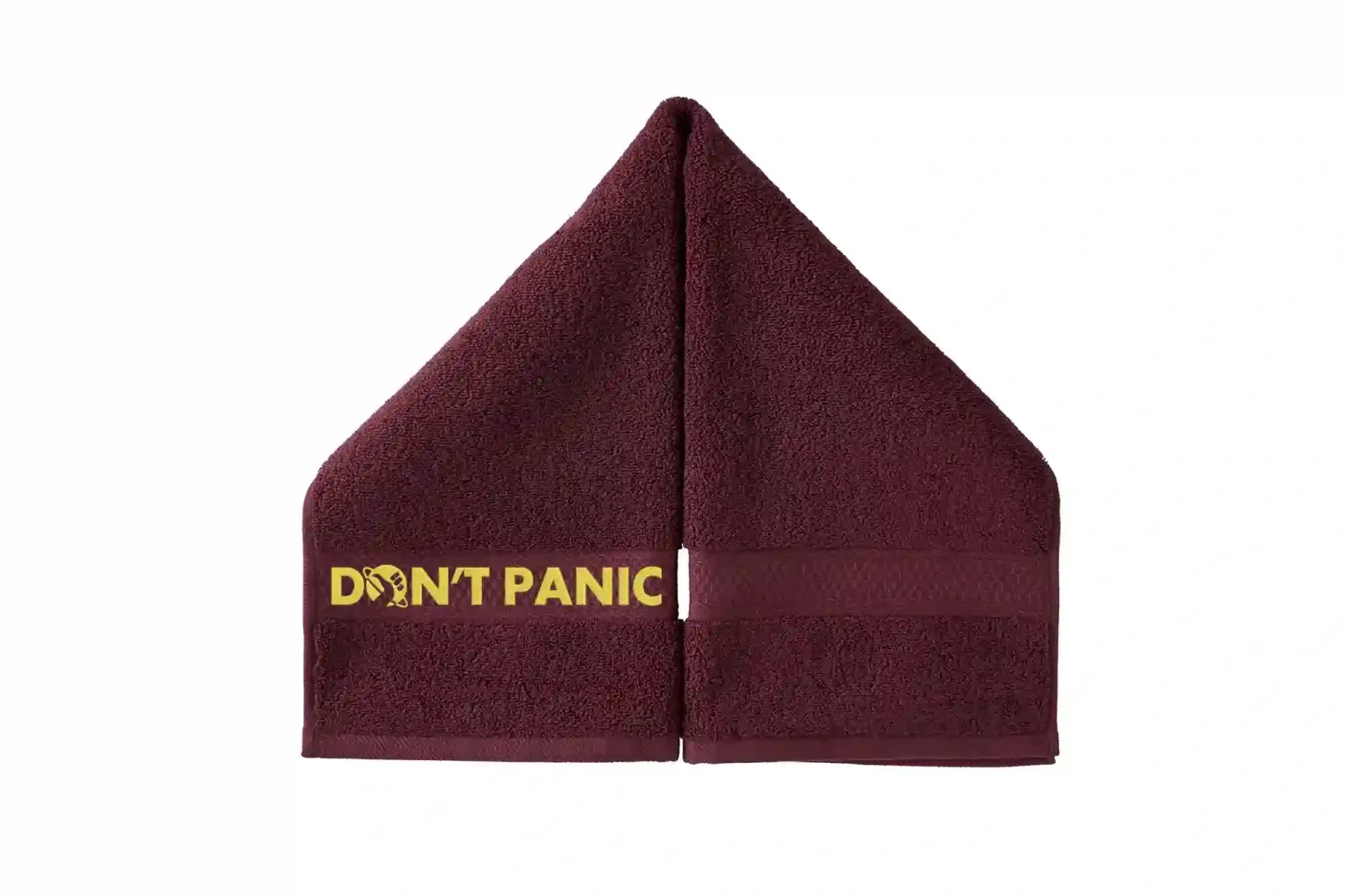 Don't Panic, The Answer Is 42 Embroidered Hand Towel
