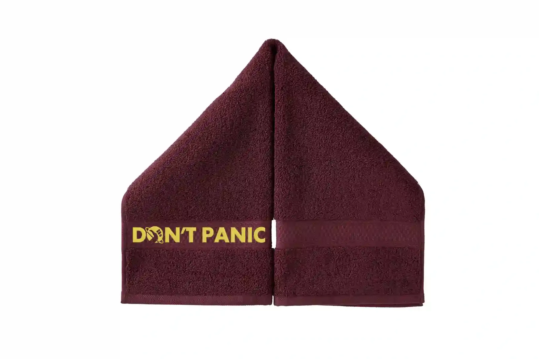Don't Panic, The Answer Is 42 Embroidered Hand Towel