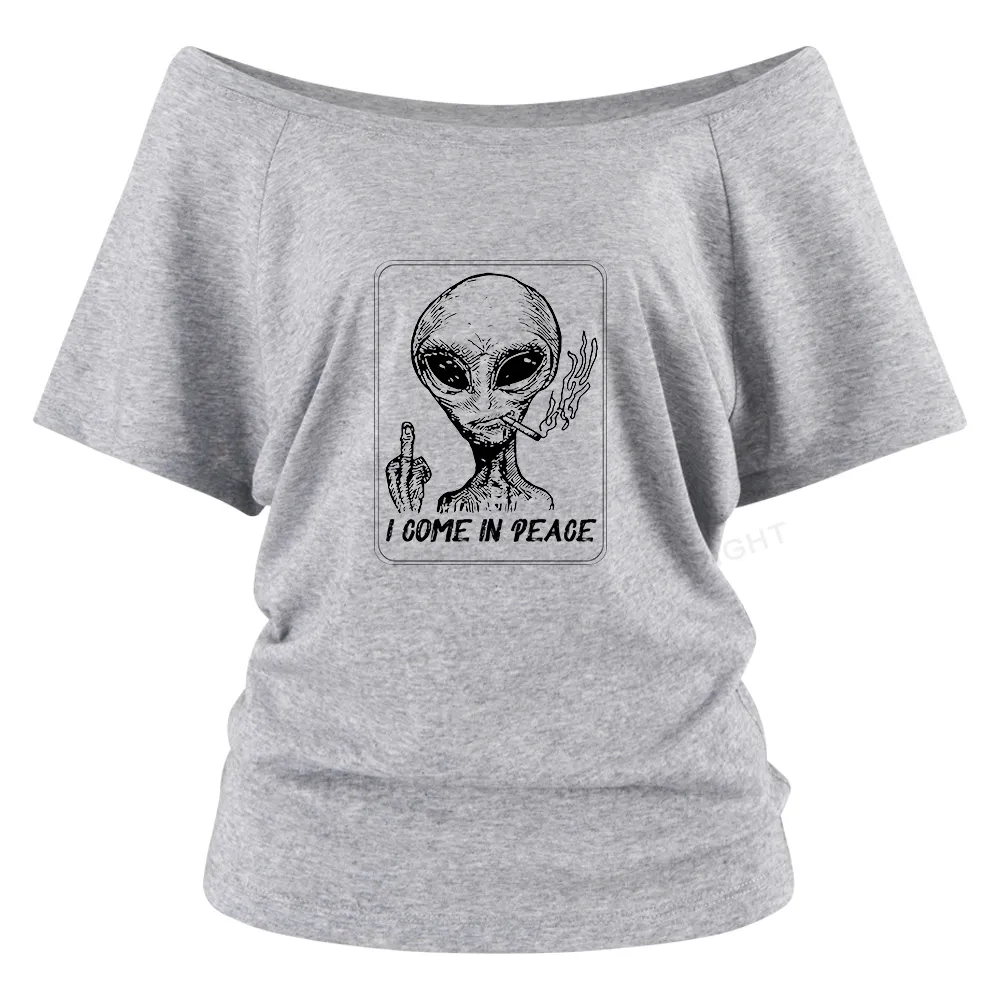 I Come In Peace Off Shoulder Top