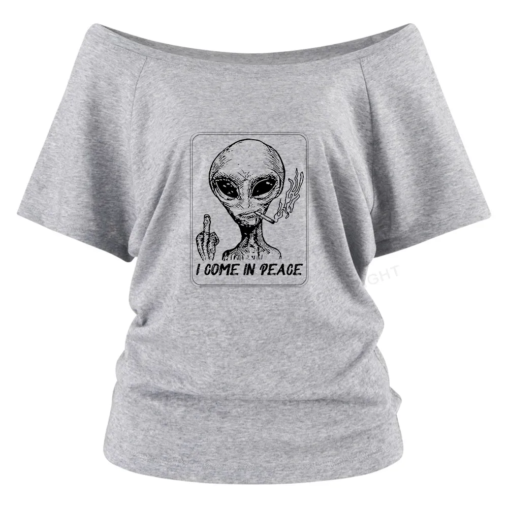 I Come In Peace Off Shoulder Top