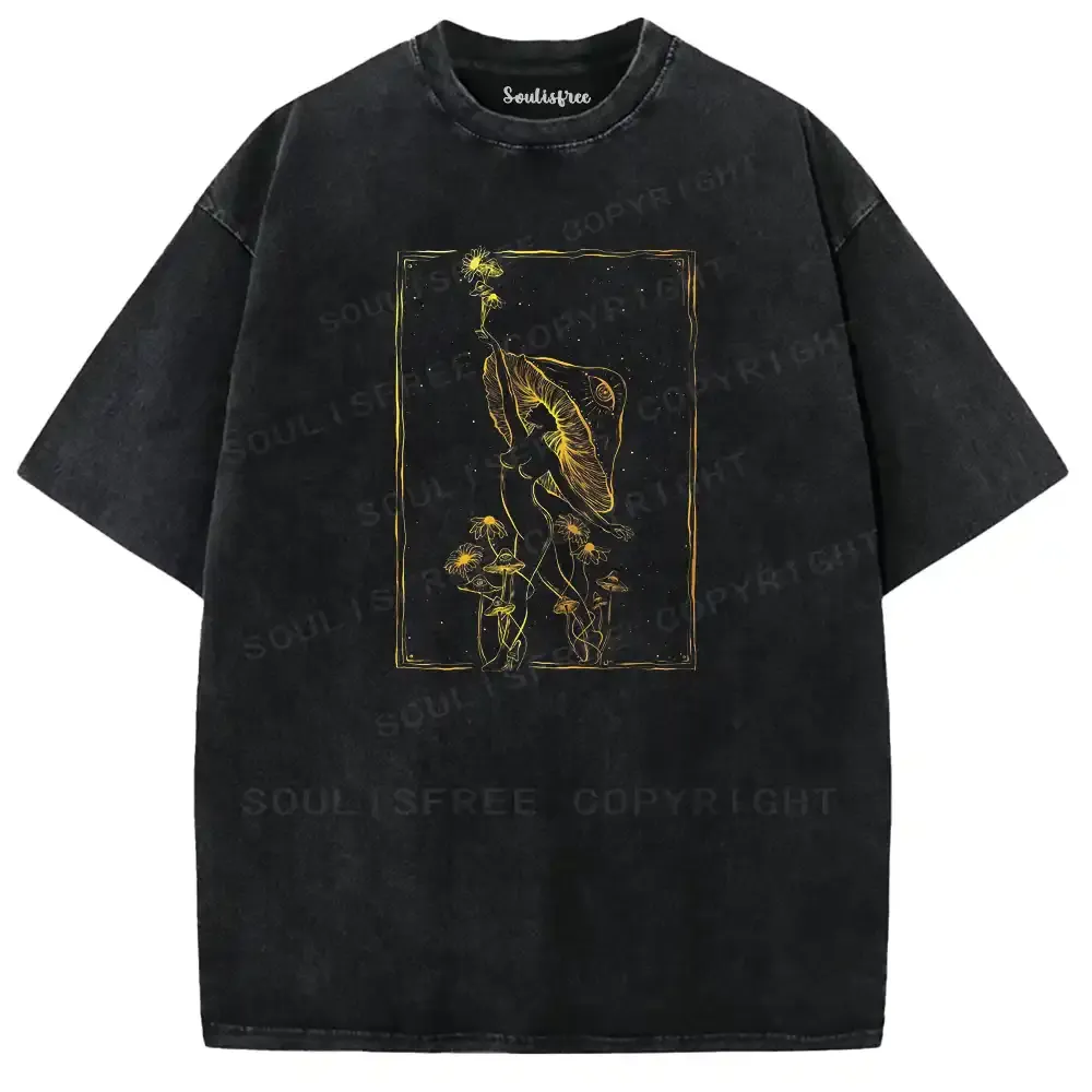 Gilded Fungal Spirit Washed T-shirt