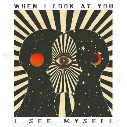 Reflections of the Soul Asymmetrical Top With Side Drawstring