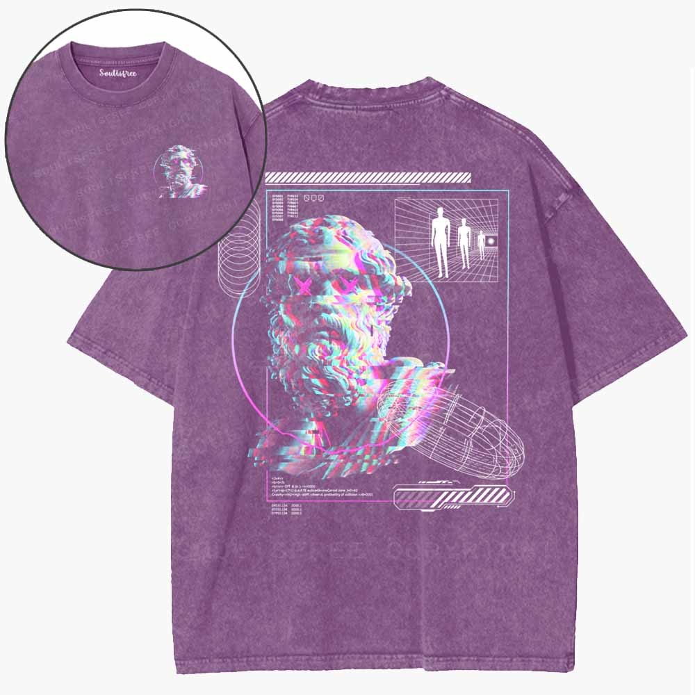 Soulisfree Glitched Identity Washed Tee