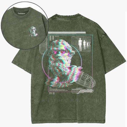 Soulisfree Glitched Identity Washed Tee
