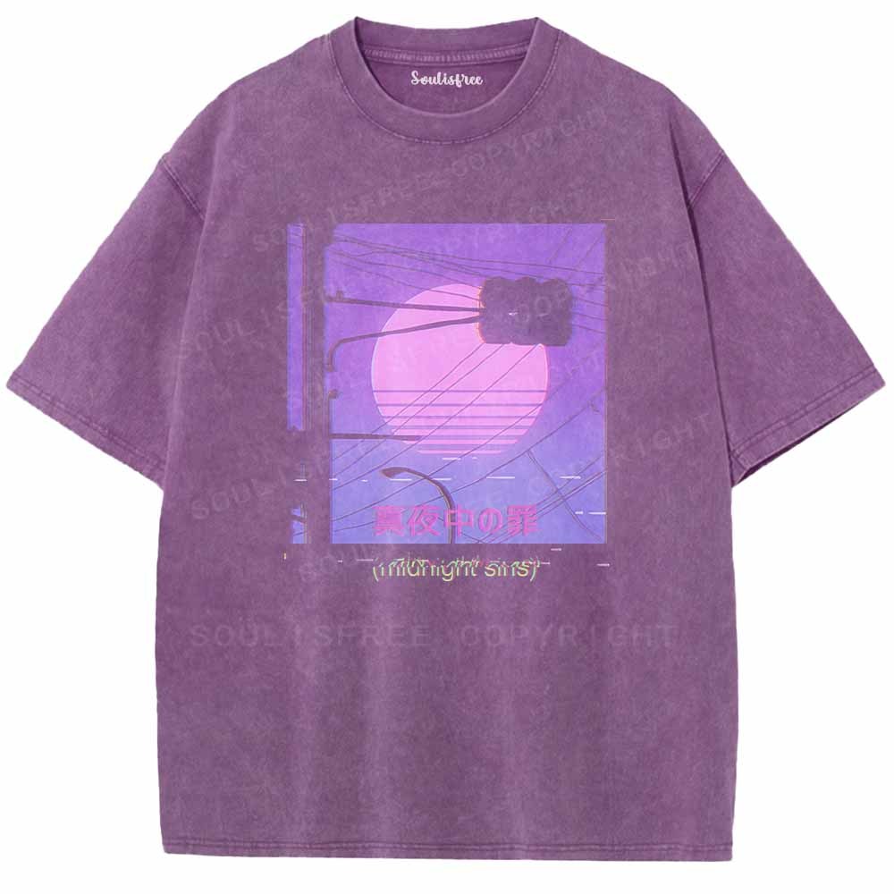 Soulisfree Tokyo Lights Washed Tee